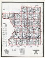 Polk County Map, Wisconsin State Atlas 1959